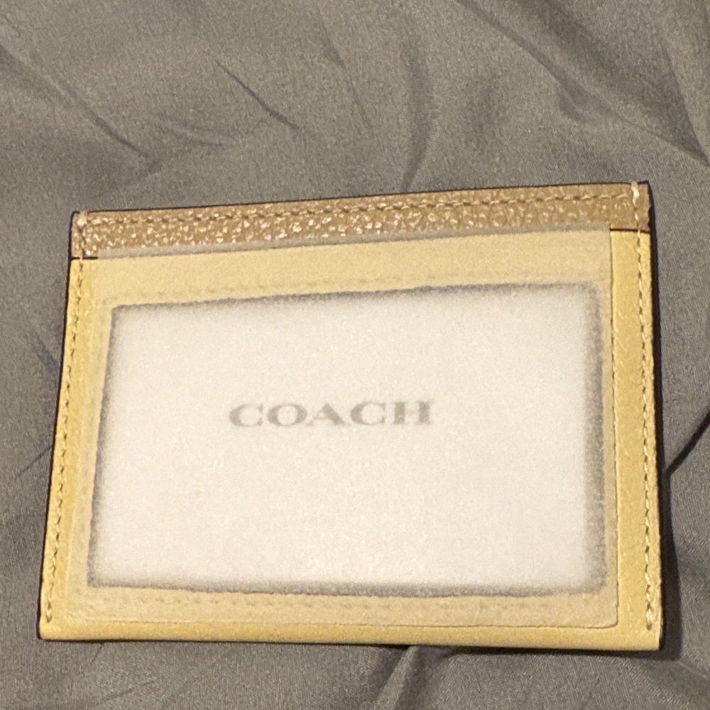 Nwt Coach Lemon 🍋 Print Handle/Crossbody w/Silver & Card Holder. PRICE IS FIRM ! - Picture 10 of 11